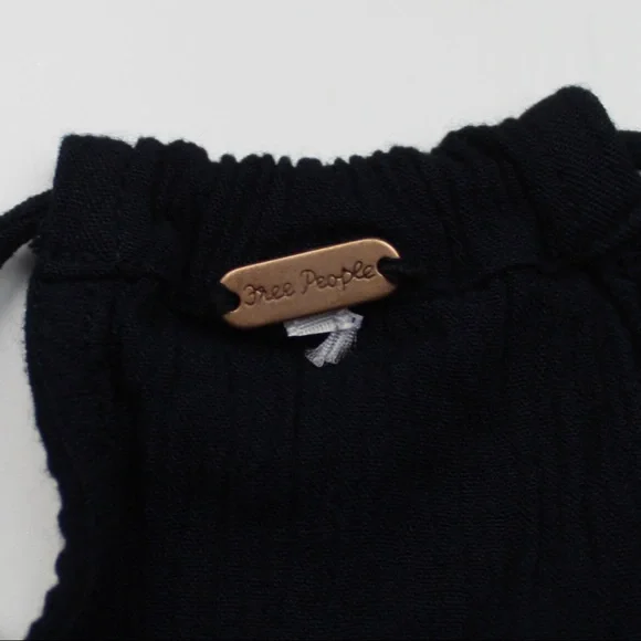 FREE PEOPLE Deep V Loose Fitting Bralette Top w/ Beads on strings - Picture 3 of 9